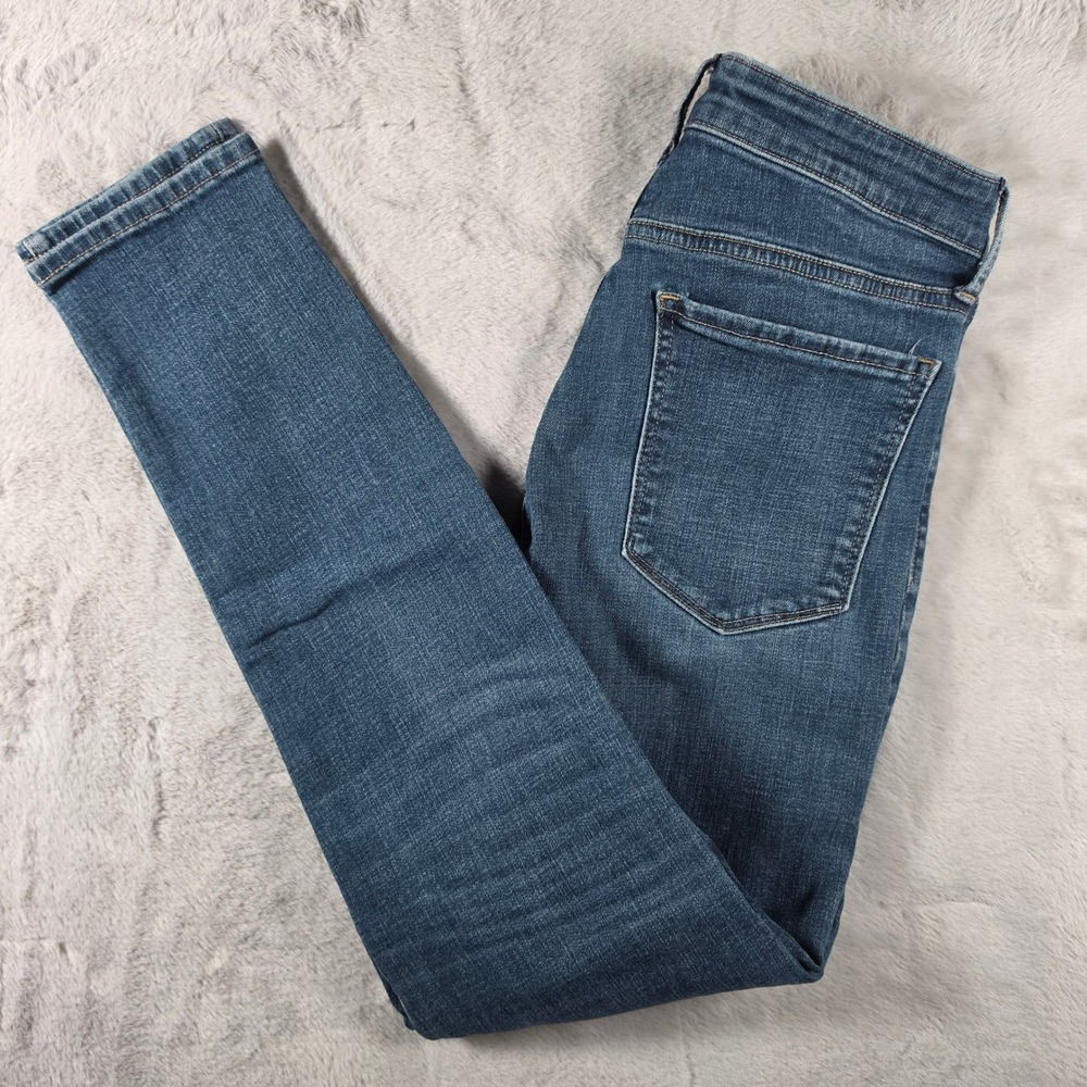 Lucky Brand Skinny Jeans Women 10/30 Blue High Rise Stretch Medium Wash Slim